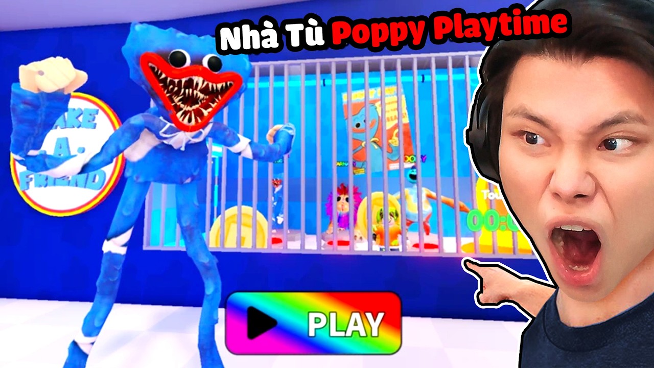 [ROBLOX] JayGray Trốn Thoát Khỏi Nhà Tù Poppy Playtime Chapter 5🖐😜Thử Thách Obby Huggy Wuggy