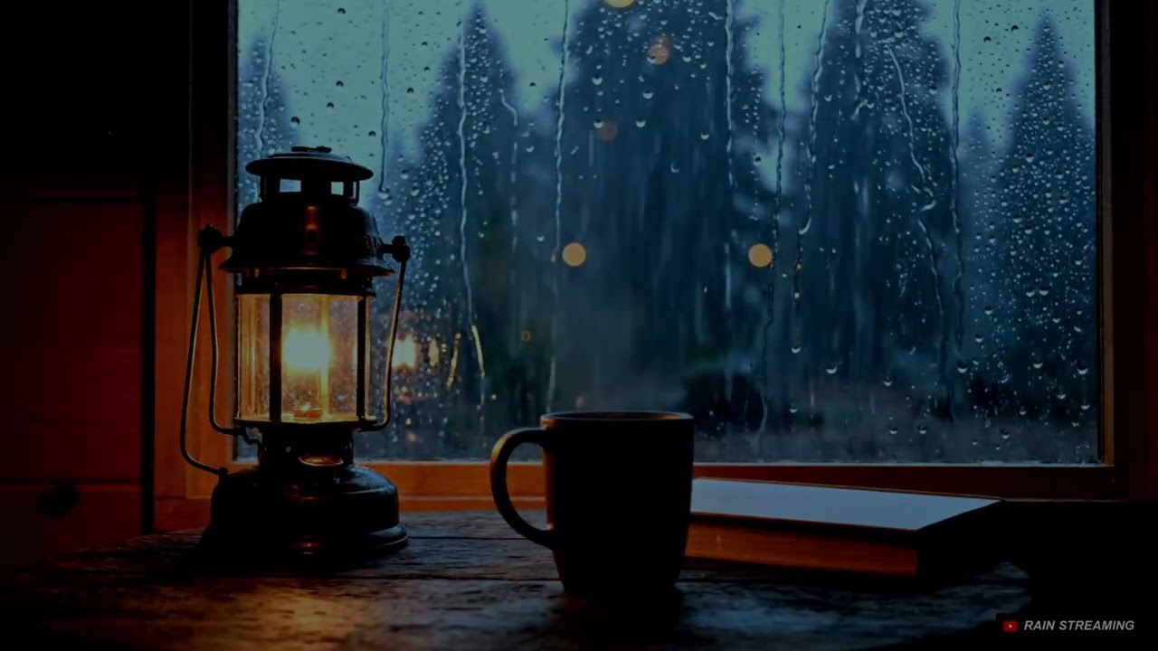 【RainStreaming #111】Calming Cabin Ambience ☕ Help Insomnia & Calm Mind