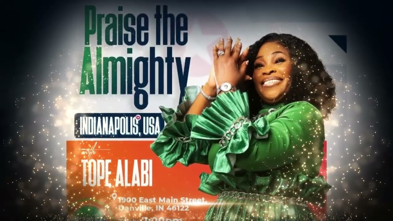 Gbemmy Oke ministering at Praise the Almighty Worship night with Evangelist Tope Alabi.