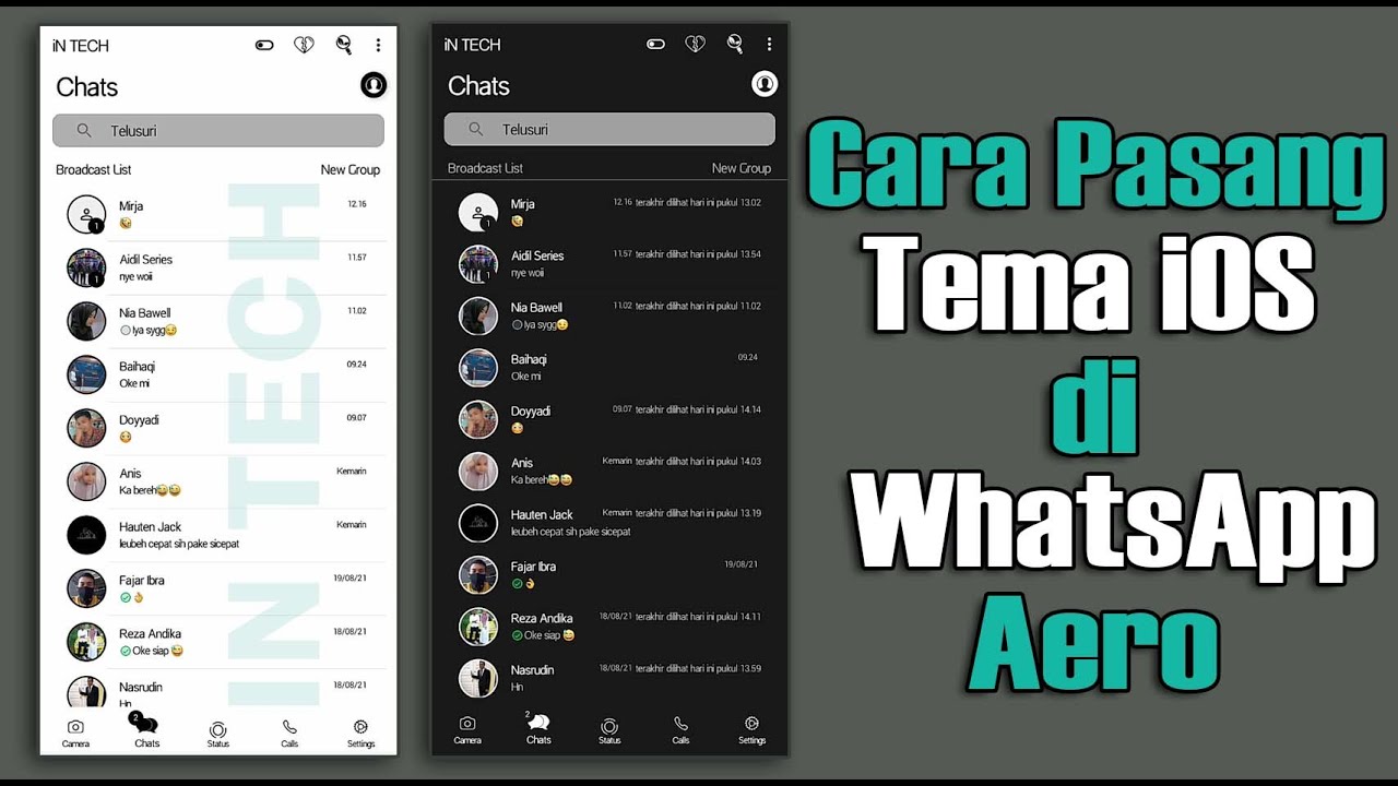 Cara Pasang Tema iOS di Whatsapp Aero 2022