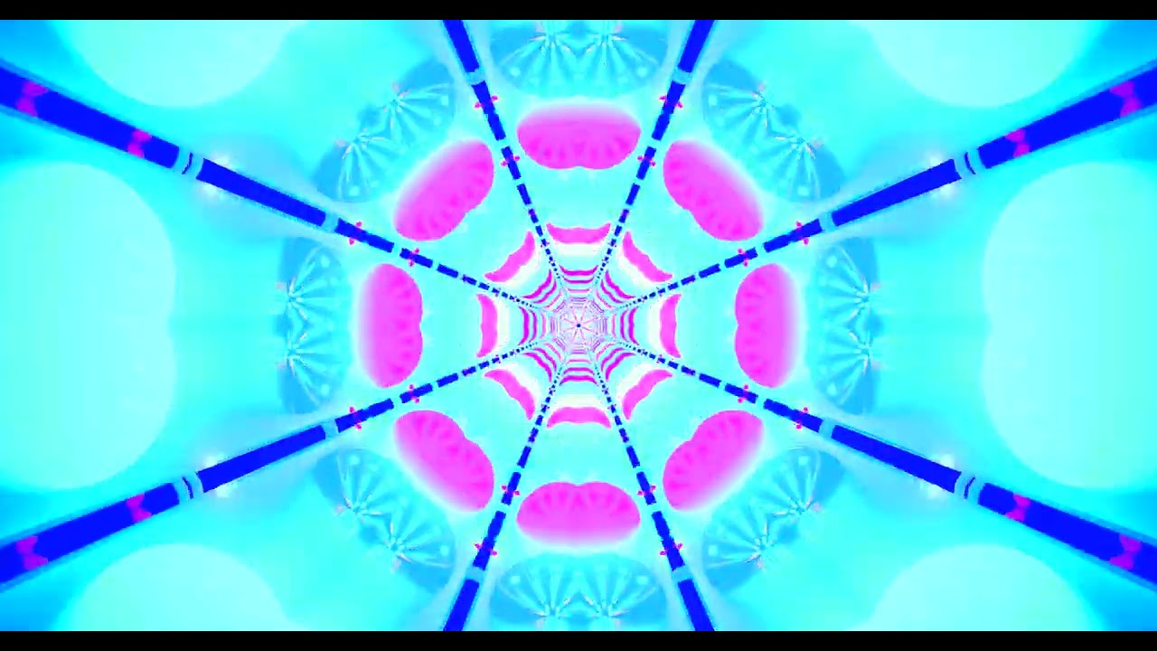 10 hours 4K UHD 60fps Neon Tunnel Screensaver Windows 11 PC VJ Loop Visual Background