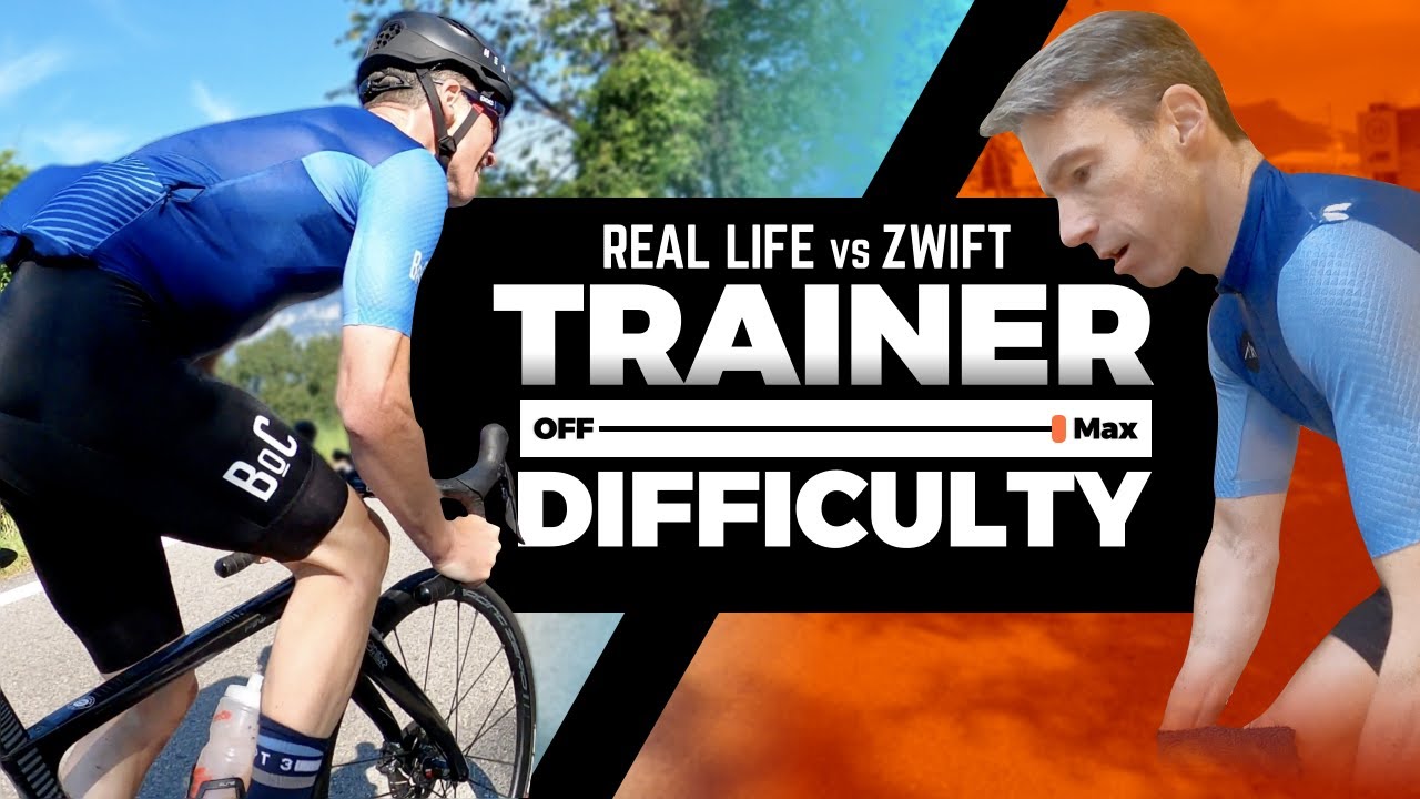 Zwift Trainer Difficulty vs Real Life - When it Matters ! Experiment Comparing Indoors vs Outdoors