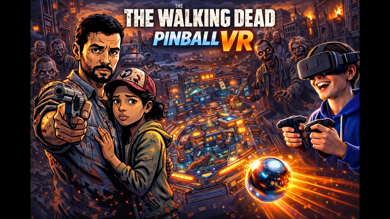 The Walking Dead Pinball VR &ndash; FULL Gameplay + INSANE Multiballs! 😱