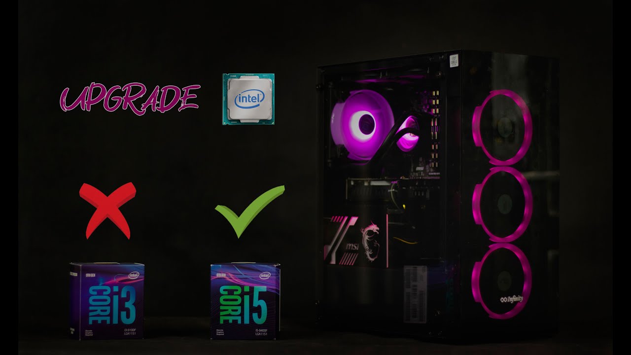 UPGRADE PROCESSOR CORE i3 9100F ke CORE i5 9400F - enjoy