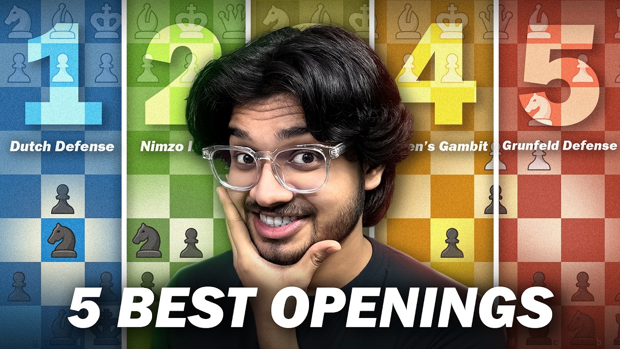 5 Strongest Chess Openings To Play Against D4! Explained in Hindi
