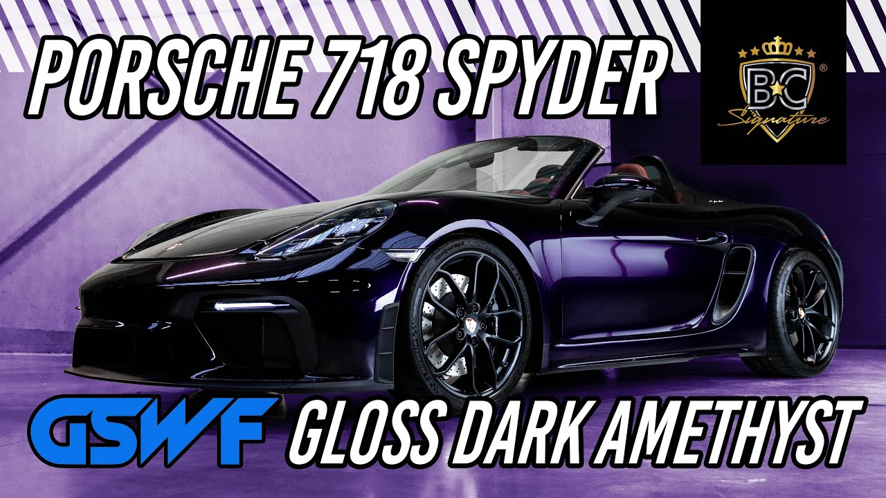 DIT IS DE TOEKOMST VAN CAR WRAPPING! Porsche 718 Spyder wrapped in een COLOR PAINT PROTECTION FILM!