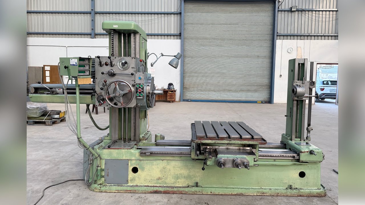 TOS H-63 Horizontal Boring Machine - equipped with Facing Chuck, Tail-Stock and 3-Axis DRO!