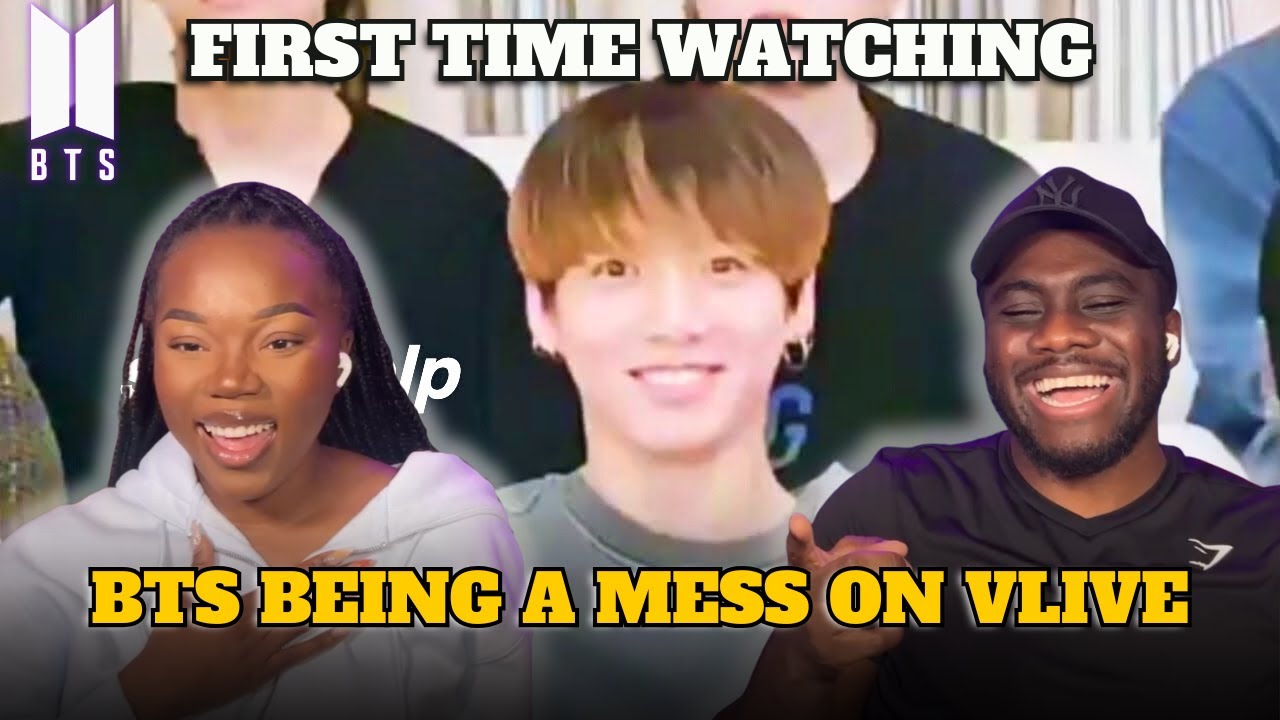 K-POP NEWBIES FIRST TIME WATCHING BTS (방탄소년단) BEING A MESS ON VLIVE!