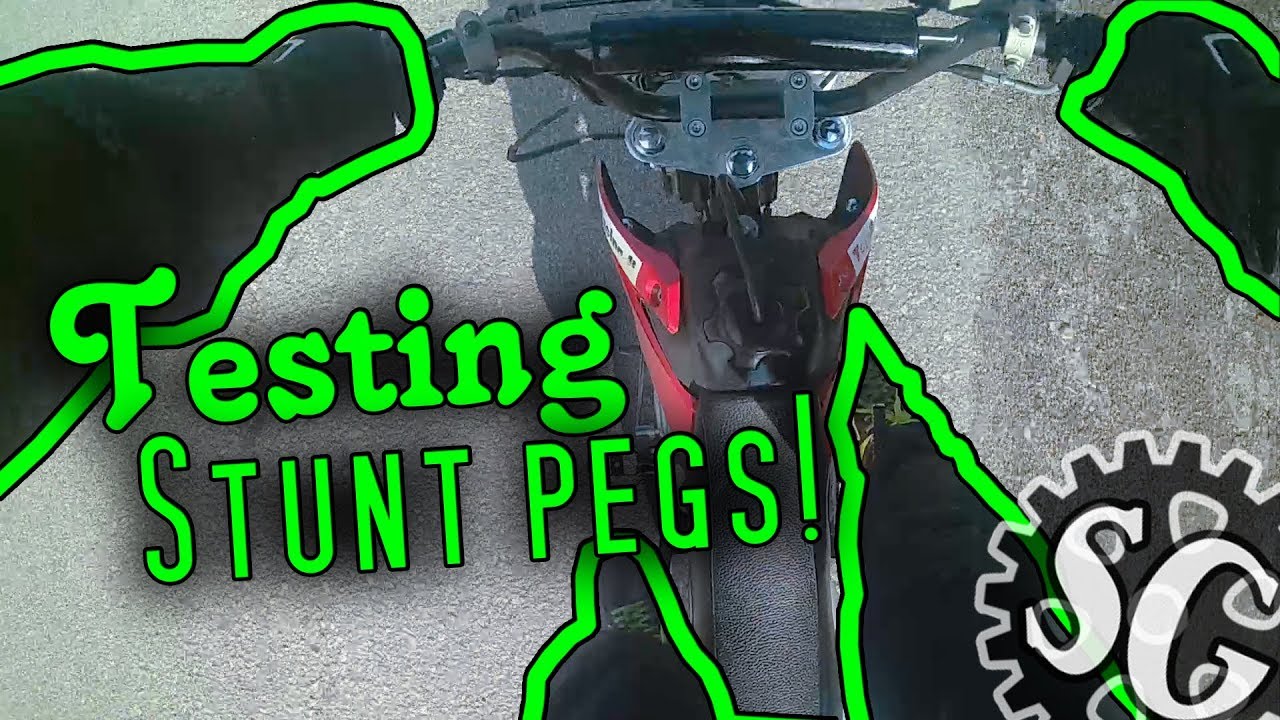 Testing stunt pegs and wheelie bar | Pit Bike Samurai #2