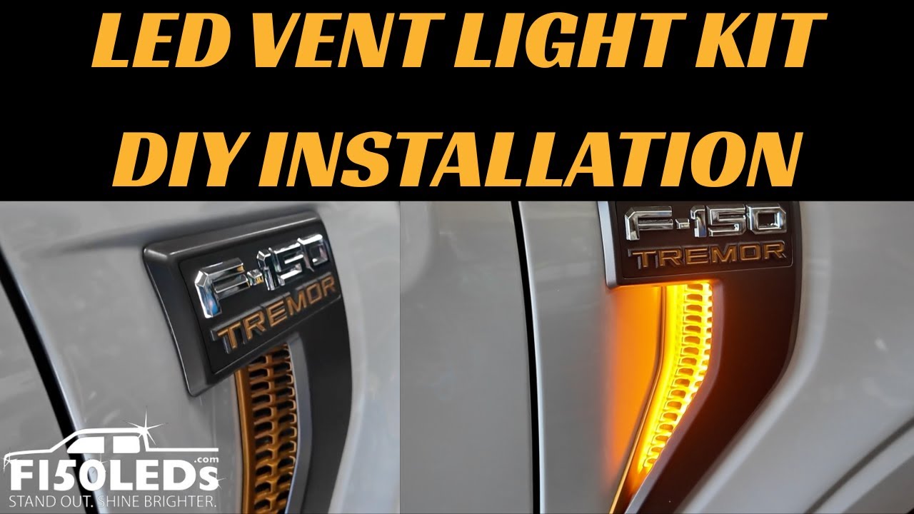 🔥 2025 Ford F-150 Tremor | F150LEDs Side Vent LED Light Install & Review