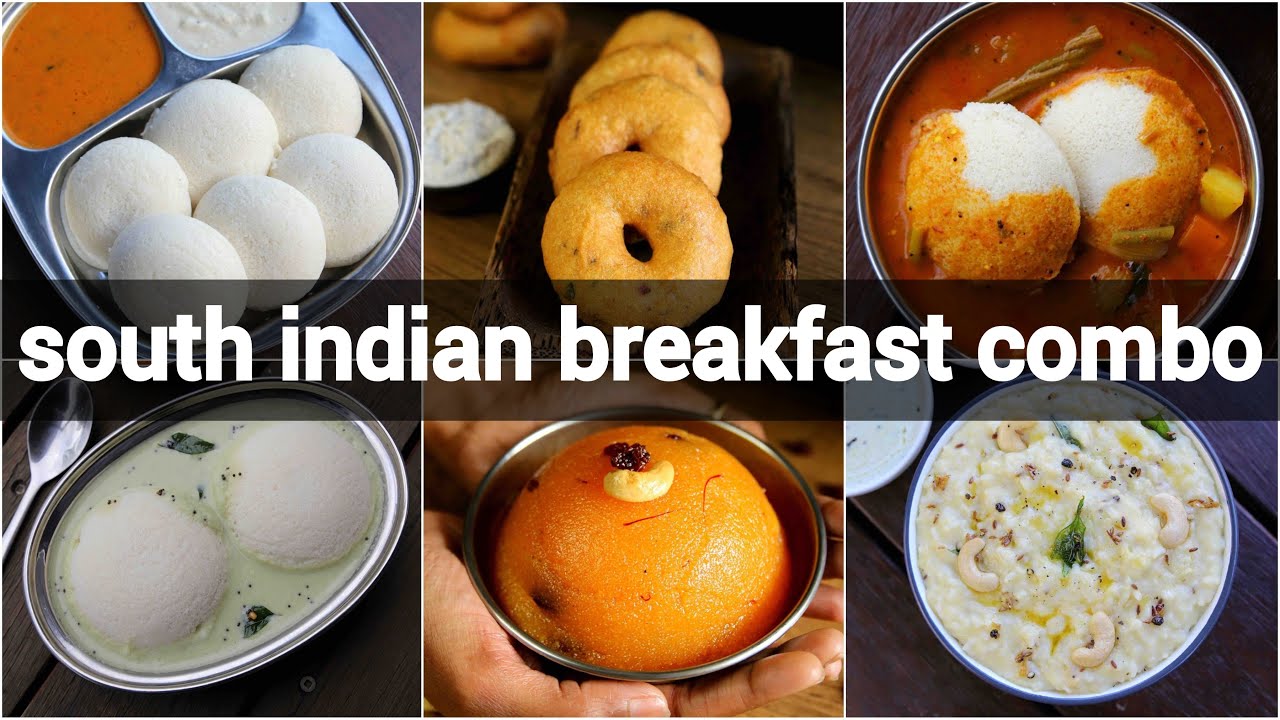 south indian breakfast combo | south indian breakfast thali | easy south indian breakfast recipes