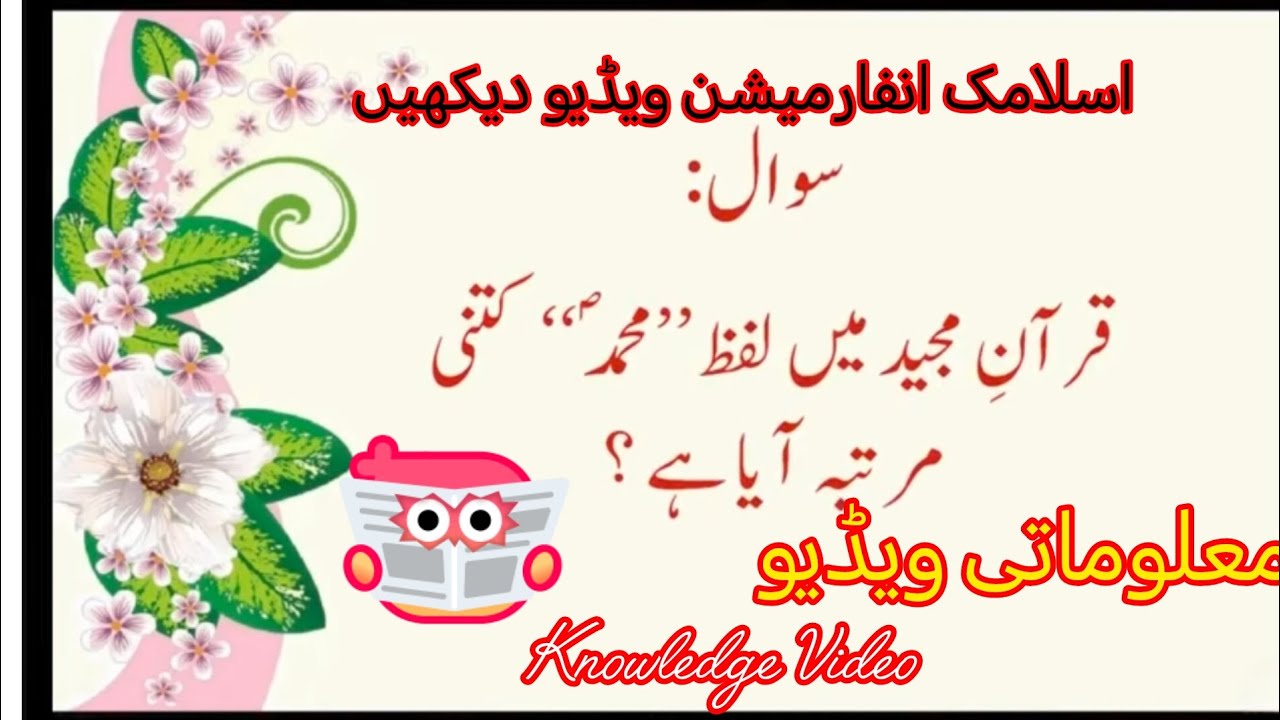 Very important Islamic information video | knowledge Video | information video about Islam |