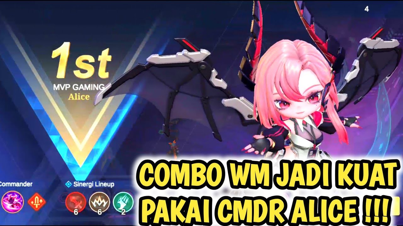 CARA TERBAIK MAIN COMBO WM | CARA BERMAIN COMMANDER ALICE #magicchessgogo #mcgg 