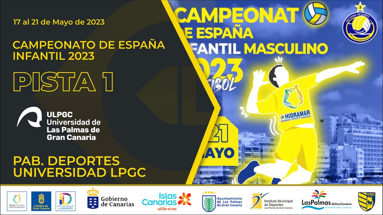 CANAL 5 - VÓLEY - Cto. España Infantil Masculino Voley  - PISTA 1 -  DOMINGO
