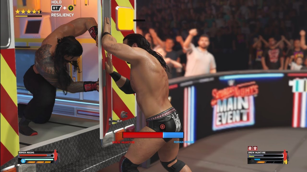Romen REINGS vs drew macintyre || 2K25 ☠️CHAMPIOMSHIP MATCH 🔥 || Ambulance Match 🚑