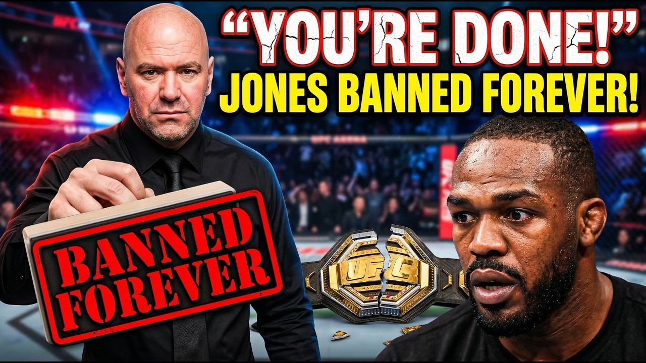 Dana White KICKS Jon Jones Out of UFC – OFFICIAL BAN FOREVER!