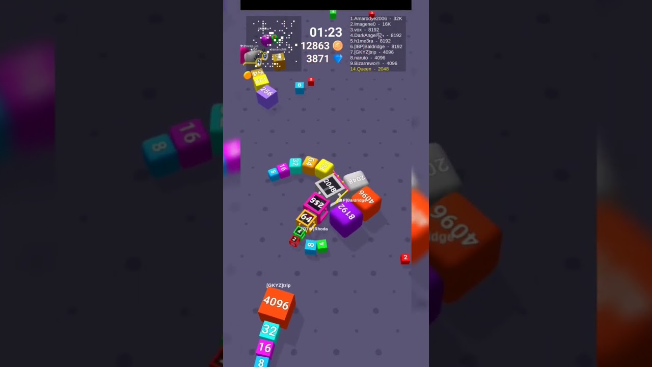 Exploded up #cubearena2048 #games #gaming #2048 #gameplay #2048cubewinner #cuberun2048