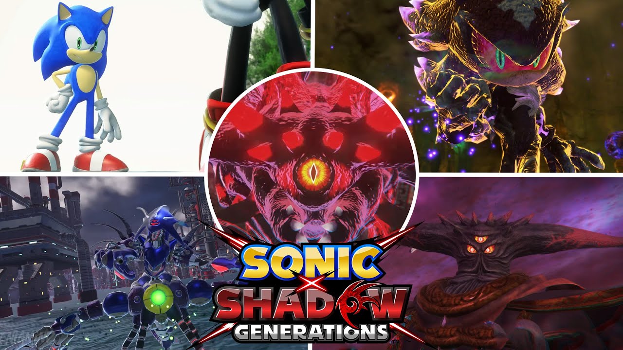 Sonic X Shadow Generation All Bosses (Sonic Boss Included) + Endings