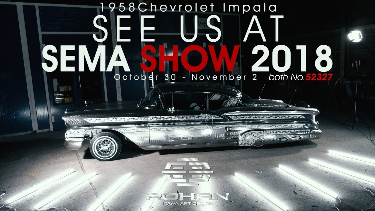 SEMA SHOW 2018 debut!  Engraving metal paint impala project ! !  [ROHAN Izawa Art Design Japan]