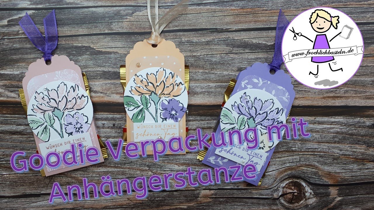 schnelle Verpackung mit Anhängerstanze & PP Handgemalte Blüten | Stampin' Up! | fröhlich basteln