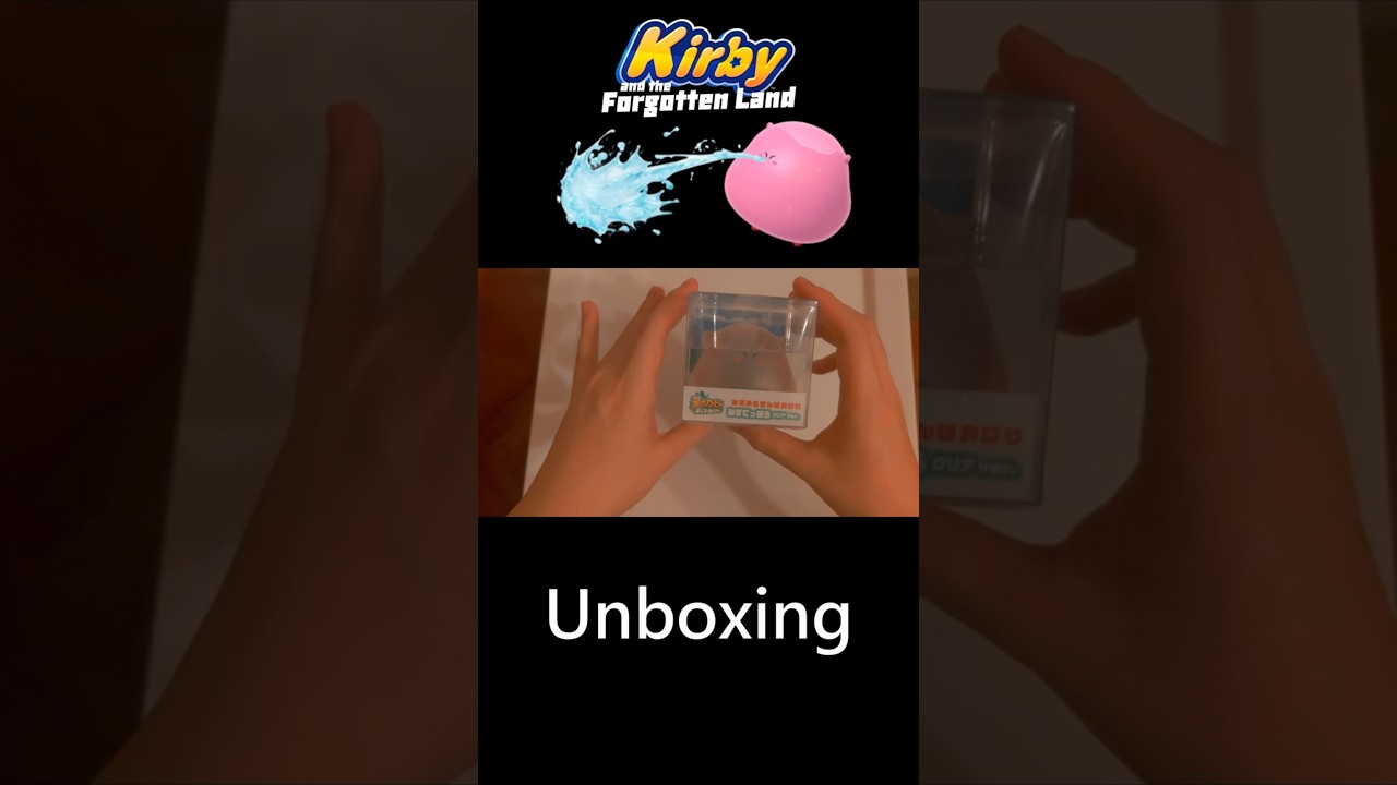 Kirby and the Forgotten Land Water - Balloon Mouth Treasure Water Gun Clear ver. Unboxing