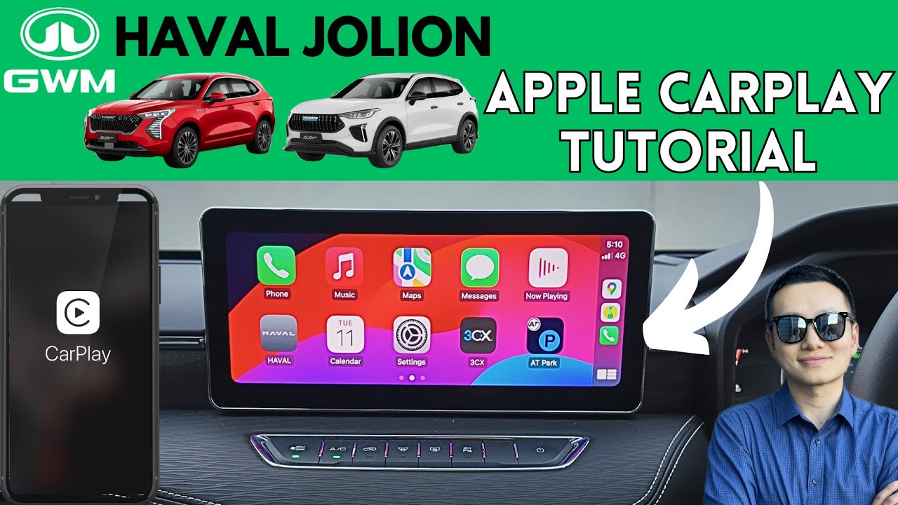 Haval Jolion Apple CarPlay: как подключить, настроить и использовать голосовые команды SIRI? Руко...