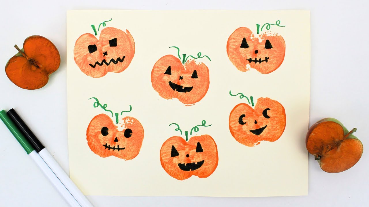 Pumpkin Apple Stamping Craft