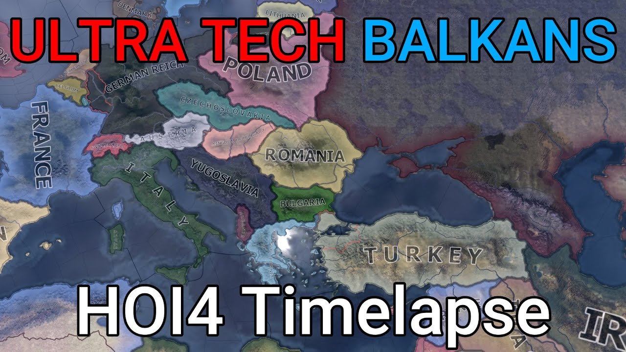 What If The Balkans Were Ultra Tech HOI4 Timelapse