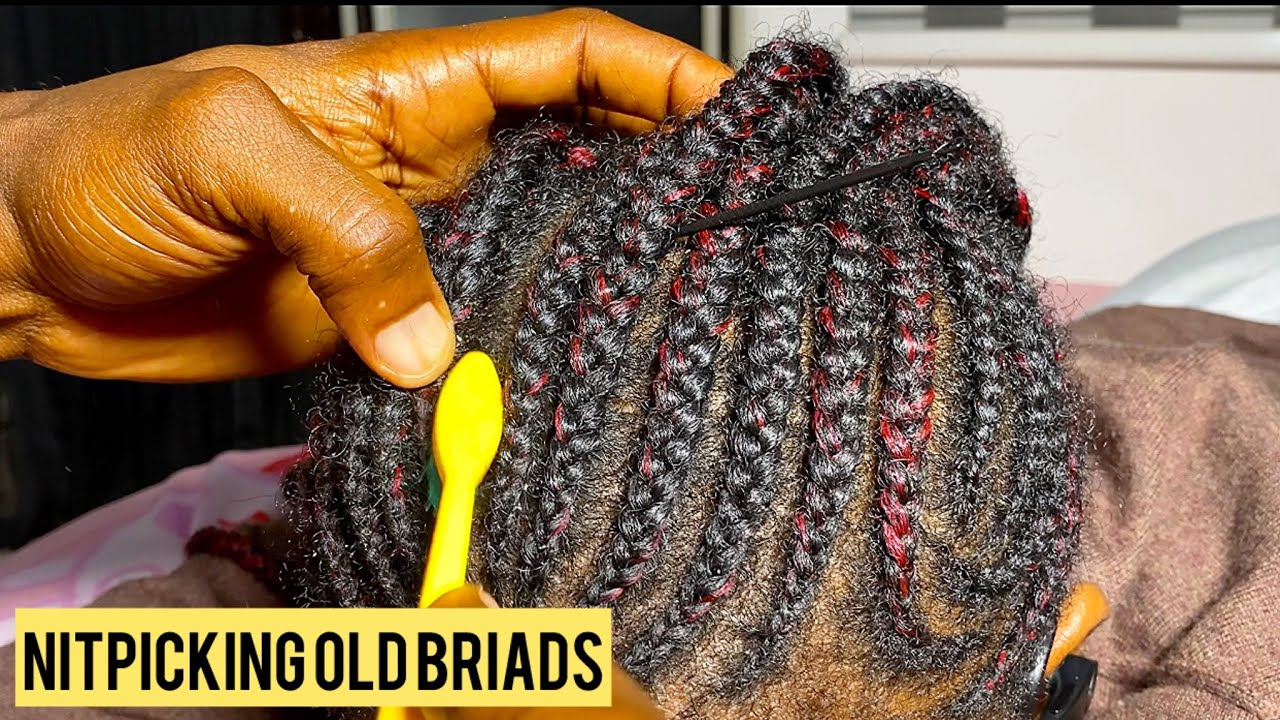 ASMR ~ Nitpicking on old braids and scalp tingles for sleep  with soft  bubblegum #asmr #satisfying 
