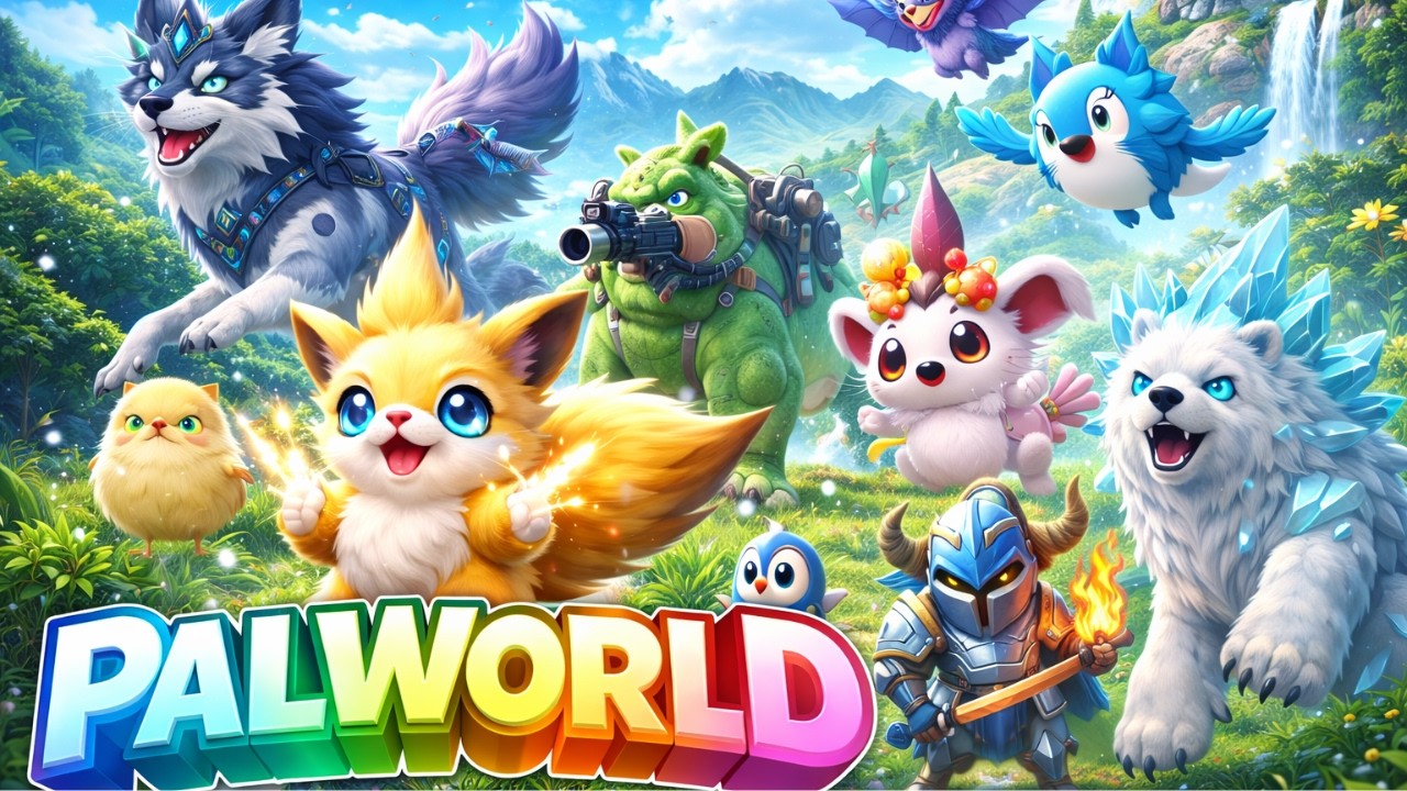 PALWORLD Gameplay #1 🔥 First Day Survival, Cute Pals & Dangerous World! | Hindi