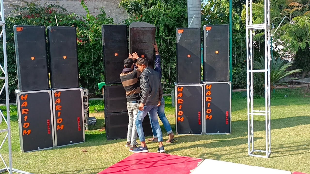 full dj setup। dj loading । live dj setup कैसे लगाते हैं । dj vlogs । dj hariom dj sanjay vlogs