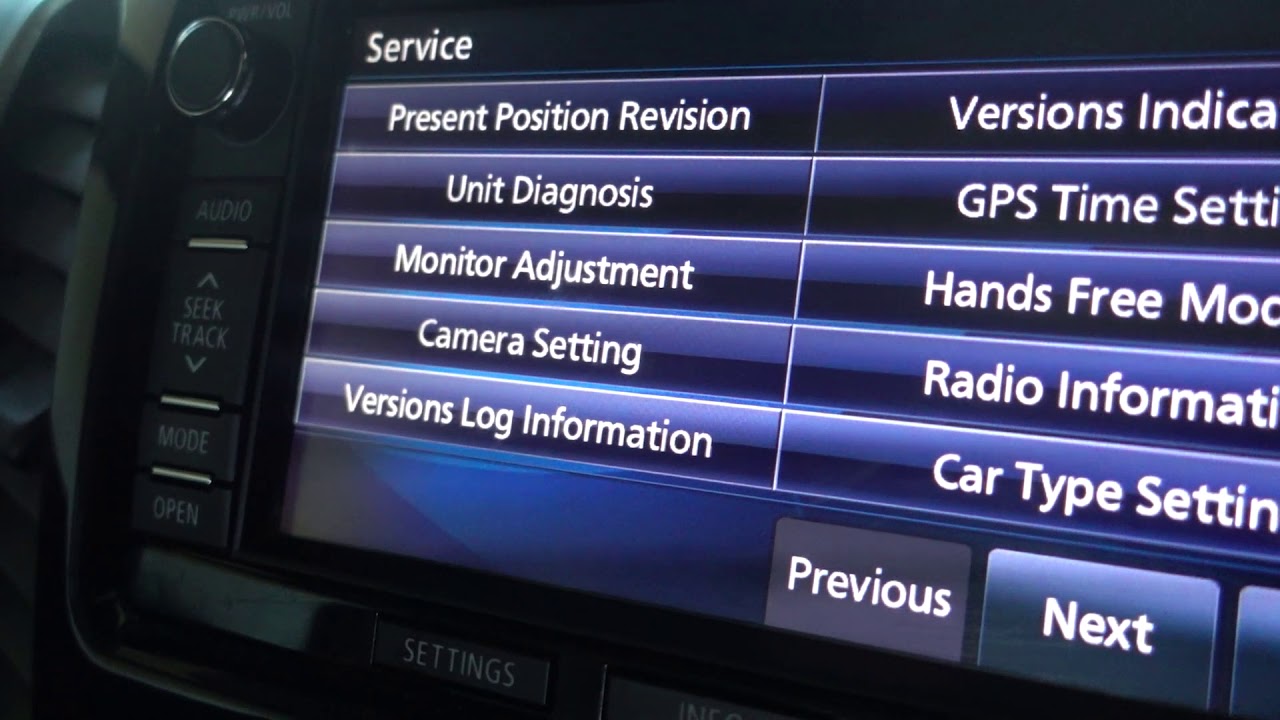 2015-2016 Mitsubishi Triton MQ Radio Hidden Menu