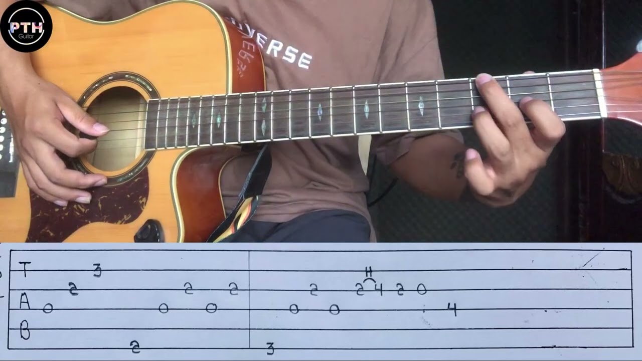 လင်းခေးအဝင် guitar intro tutorial by@pthguitar