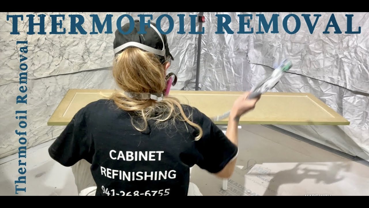 THERMOFOIL REMOVAL (Cabinet Refinishing)