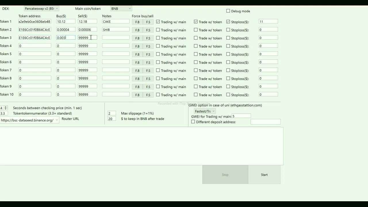 Binance | Pancakeswap Bot |  Uniswap trading bot | Easy Trading with Script | Profit +100%