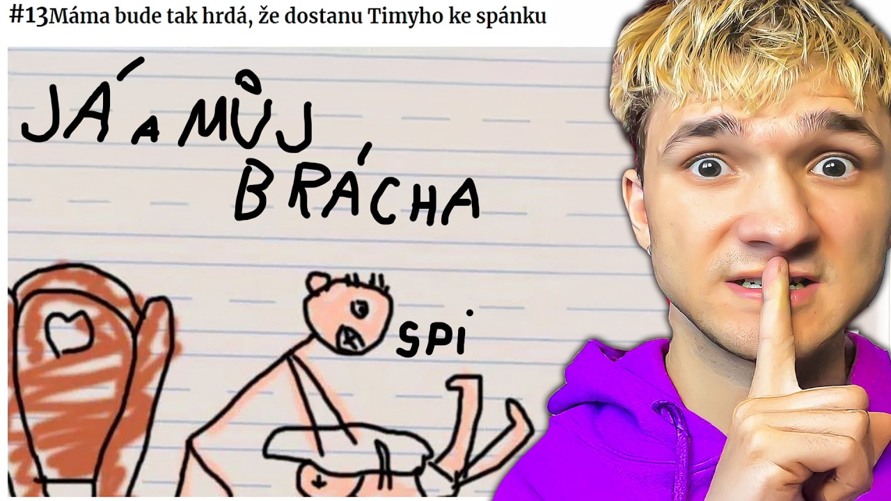 Nejdivnější DĚTSKÉ KRESBY S DĚSIVÝM PŘÍBĚHEM!