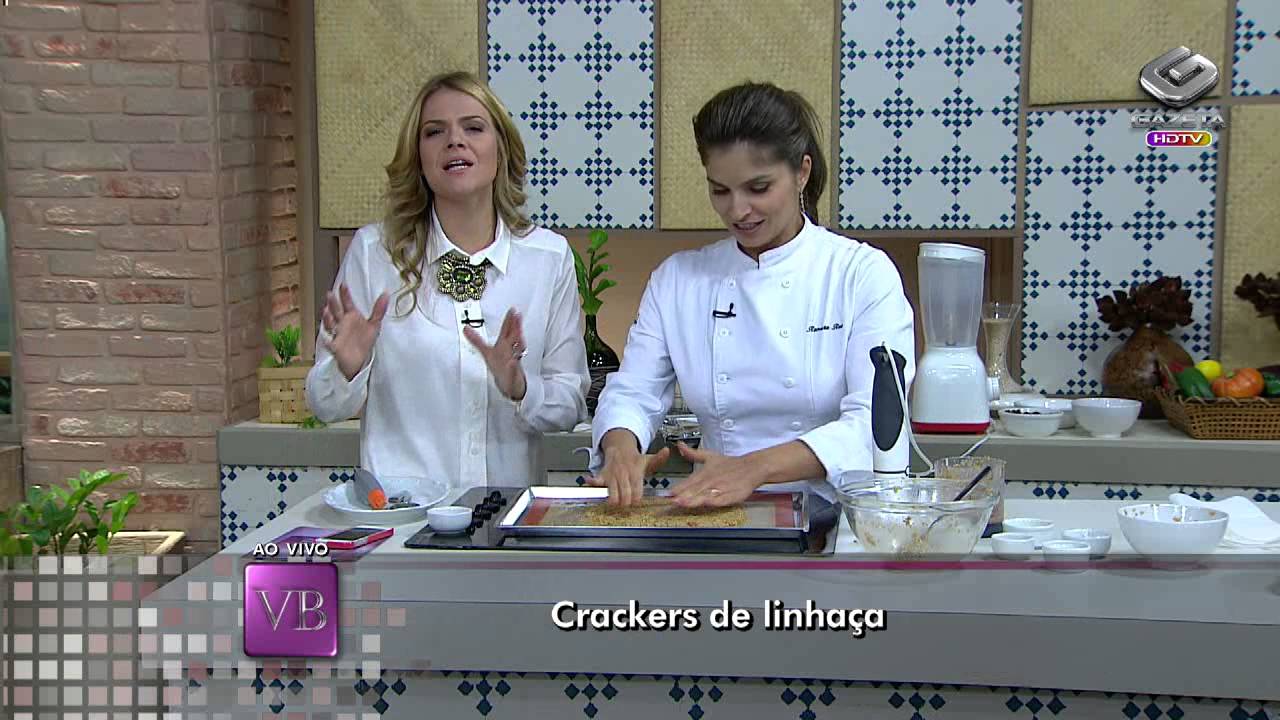 Crackers de linhaça e geléia viva