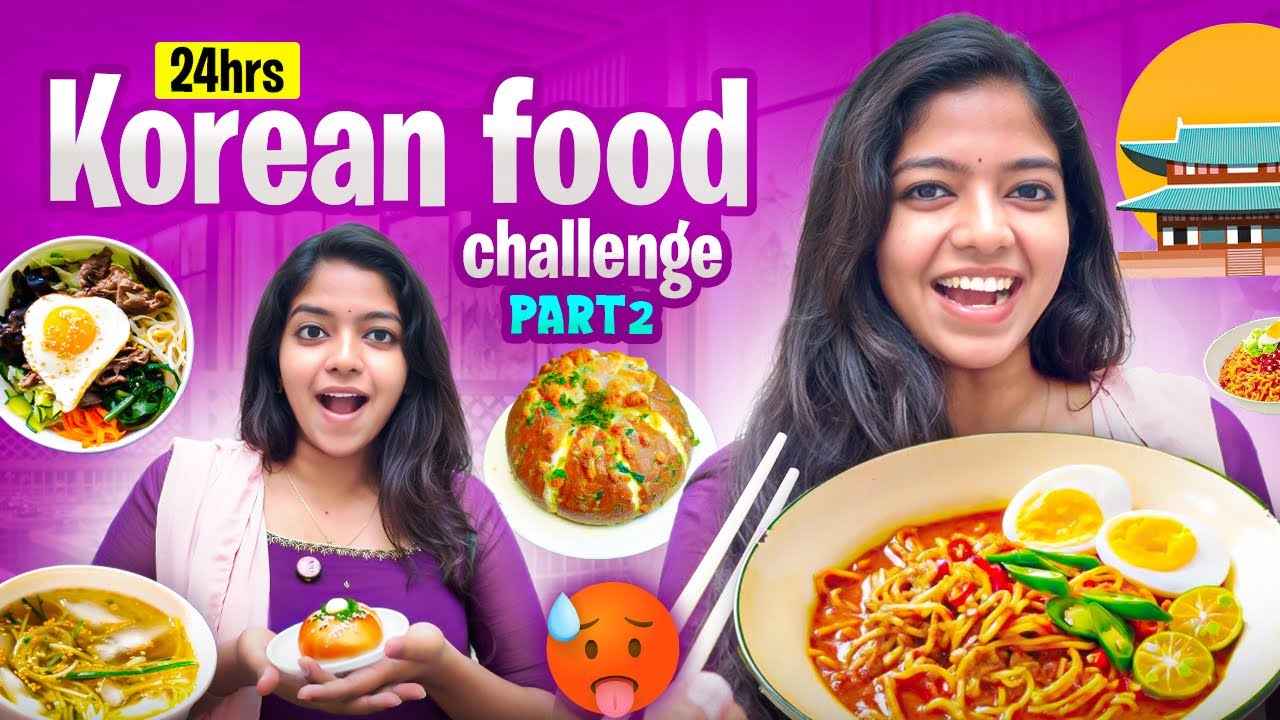 💜24hrs Korean food challenge🍜 PART-2 | Home cooked food😁 | #missmiracle