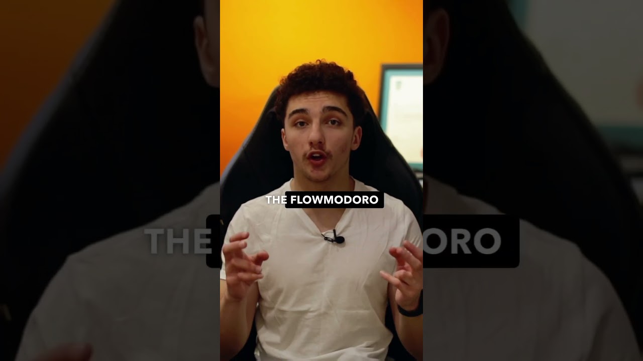 🍅This is a better alternative to the pomodoro technique: THE FLOWMODORO #shorts
