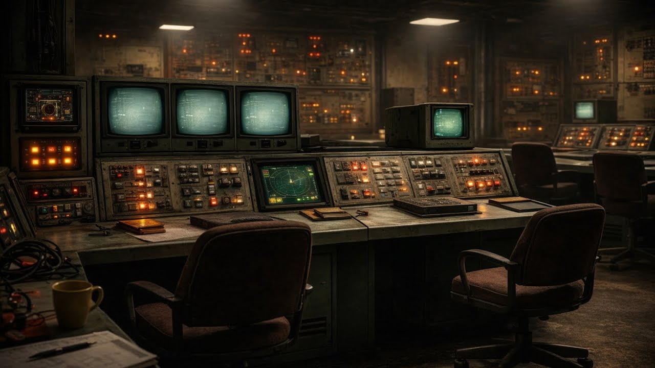 2AM in a Cold War Missile Silo &ndash; Nuclear Command Bunker Ambience (1980s)