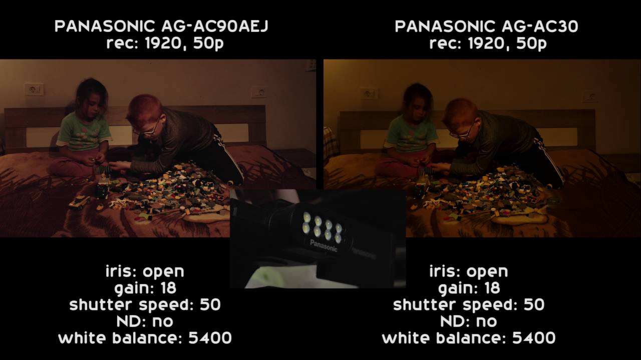 Comparatie Panasonic AG AC90AEJ cu AG AC30