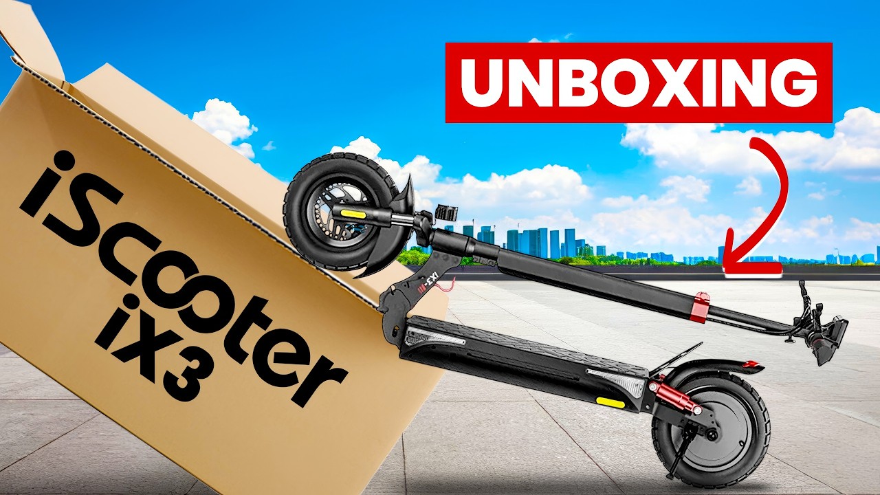 Unboxing de la Trottinette Électrique Iscooter IX3 40km/h 800 Watts !