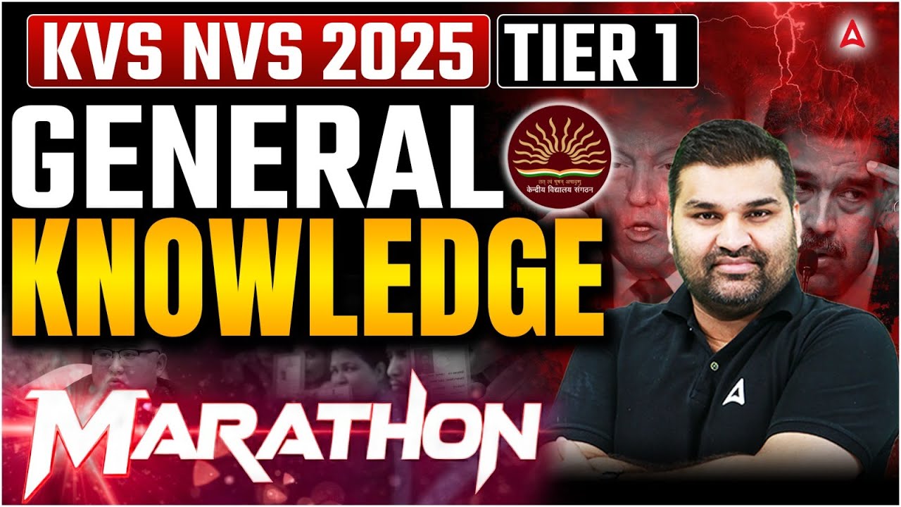 KVS NVS Tier 1 General Knowledge Marathon | KVS NVS GK/GS Previous Year Questions By Gaurav Sir