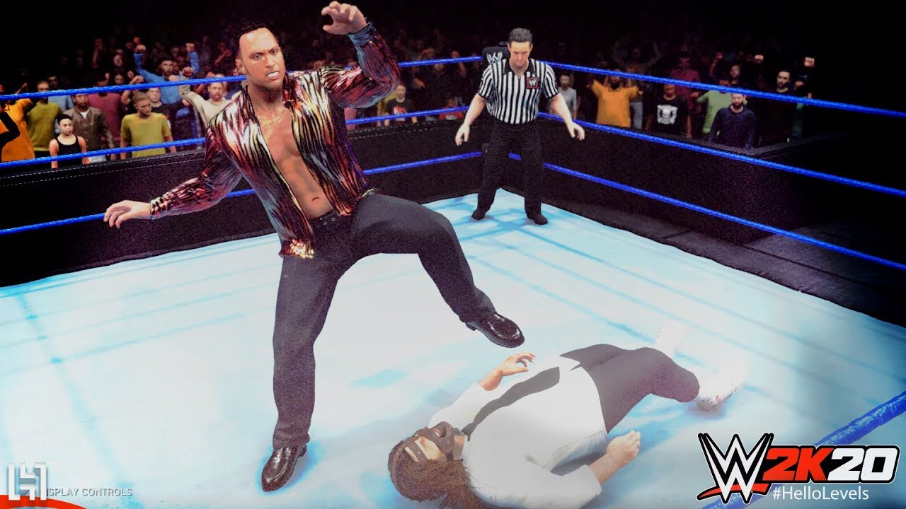 WWE 2K20 The Rock $500 Shirt vs Mankind Gameplay Match - WWE 2K20 Gameplay Match | WWE 2K20 Matches