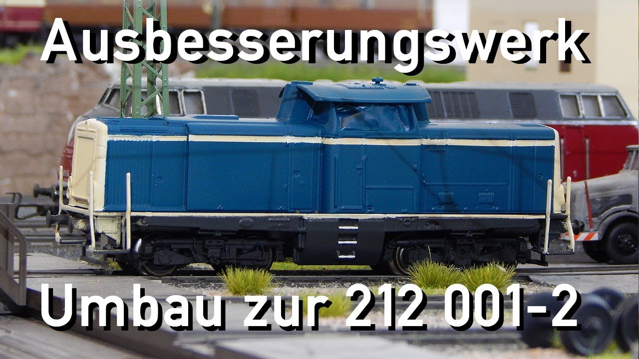Ausbesserungswerk H0 M&auml;rklin Umbau zur 212 001-2 Vollsound