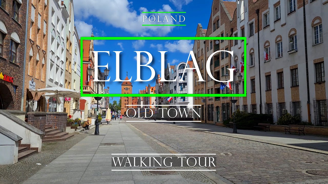 [4K] POLAND Elbląg Old Town Walking TOUR/Elbląg spacer po Starym Mieście cz. 2