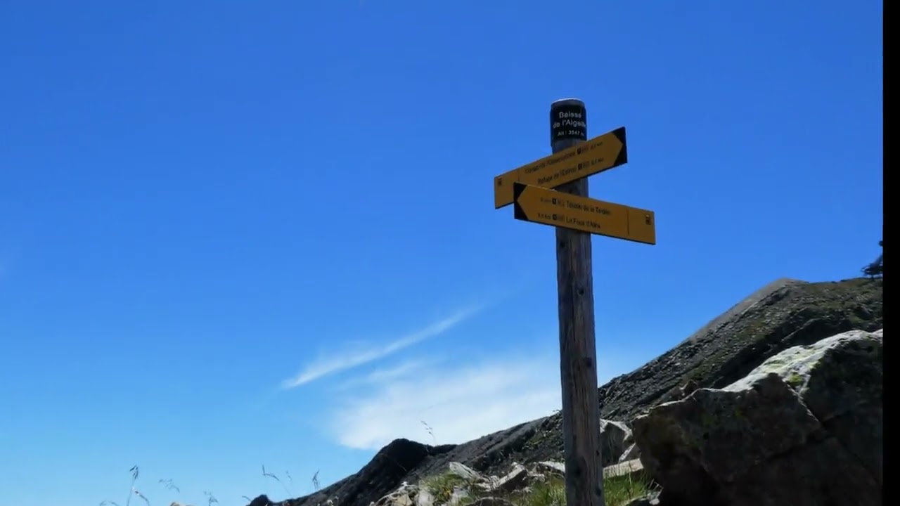Vers le refuge de l'Estrop, par la baisse de l'Aiguille et la baisse de l'Auriac.