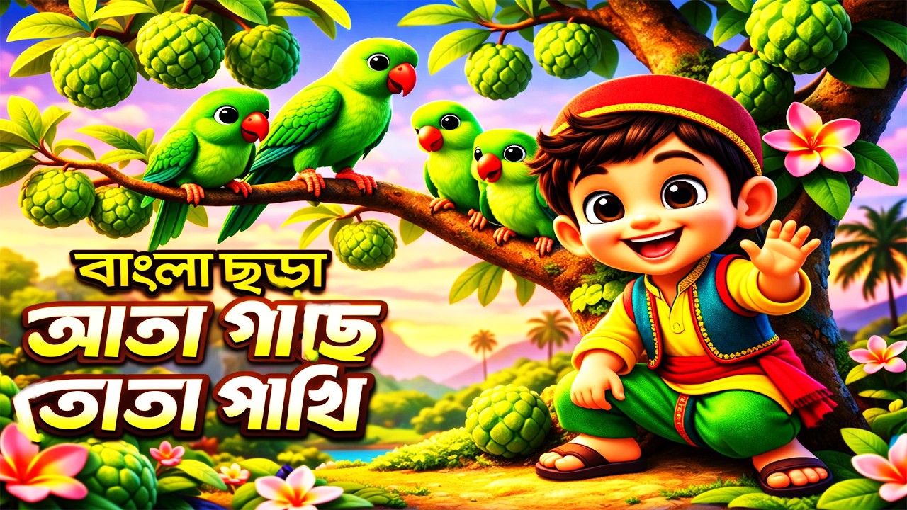 আতা গাছে তোতা পাখি I Ata Gache Tota Pakhi | Bengali Rhymes For Children #shortvideos #AIViralDoctor