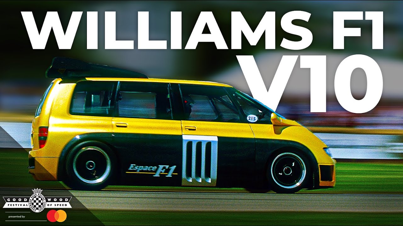 F1 3.5-litre V10 Renault Espace devours Goodwood Hill