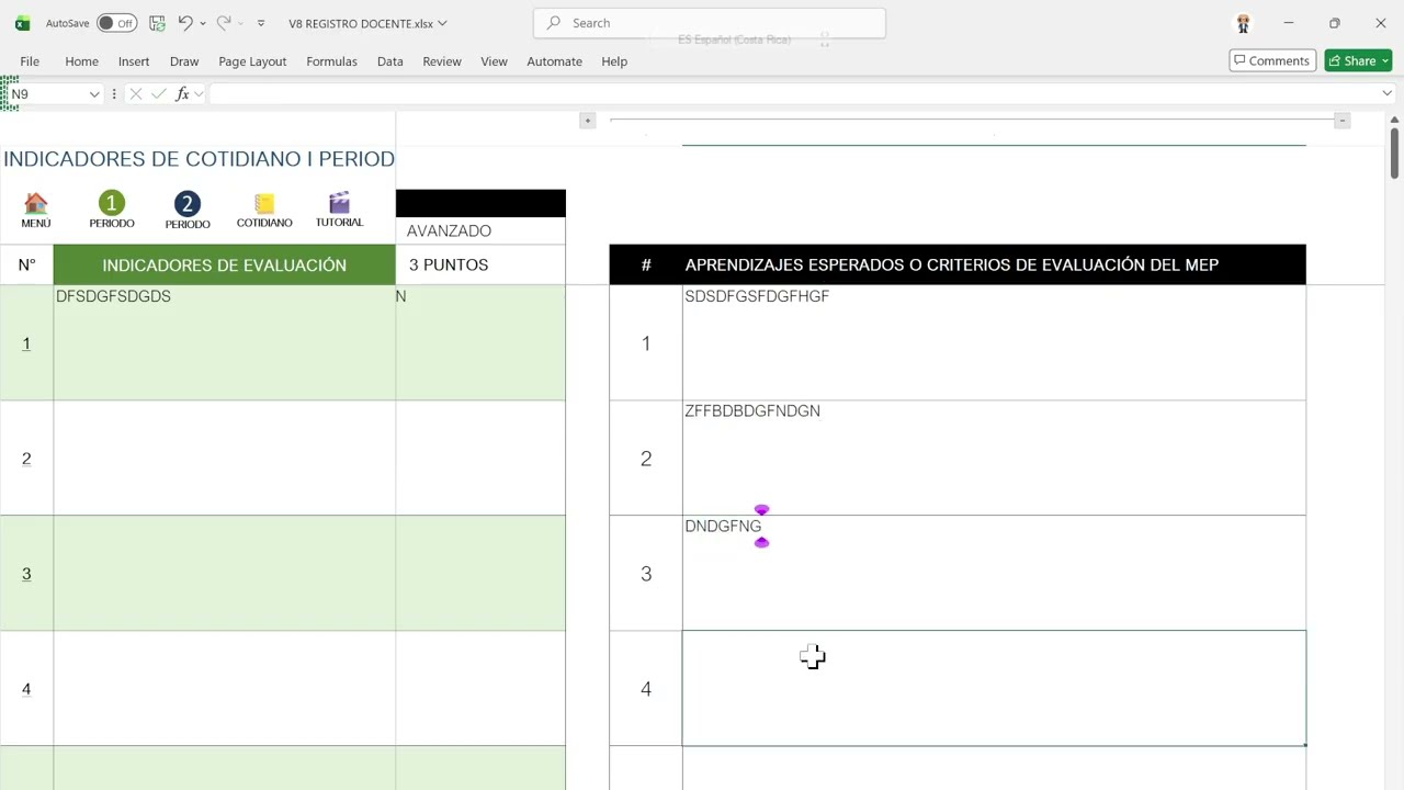 INSTRUMENTOS DE EVALUACIÓN DEL REGISTRO DOCENTE